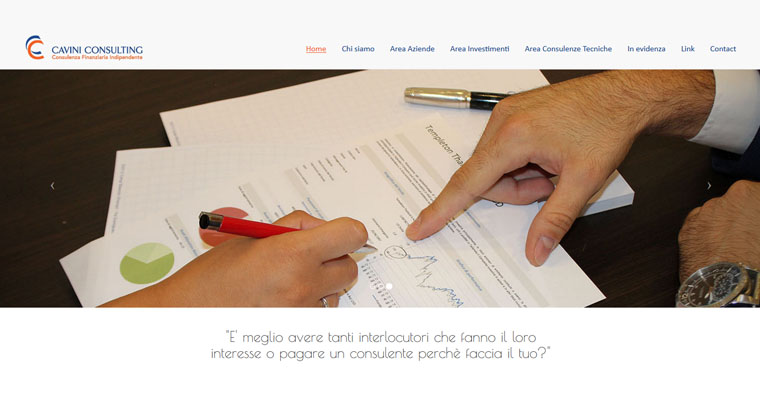 Cavini Consulting srl sito web responsive